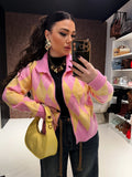 Cardigan Candy Argyle Zip