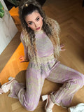 Completo in lurex oro