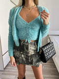 Due pezzi Cardigan e top
