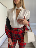 Body bianco con choker