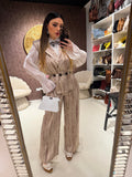 Completo venature luxury con cintura