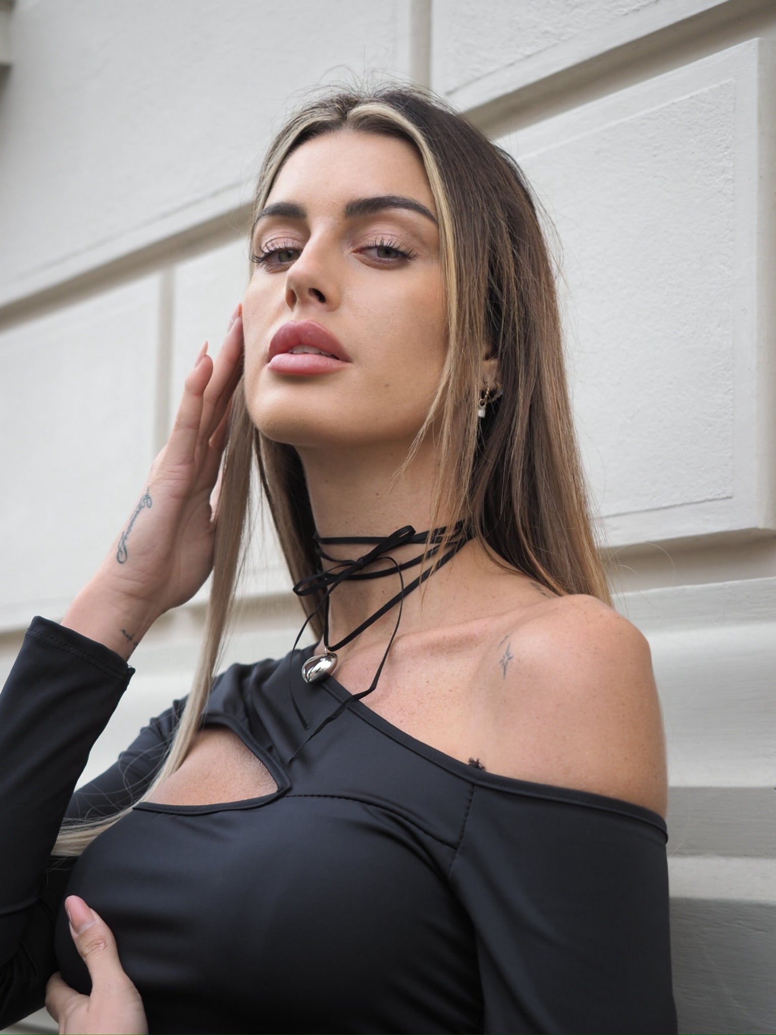 Collana con laccio e cuore
