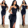 Abito bustier nero