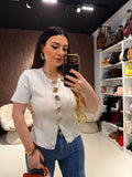 Maglia con gioielli Marine