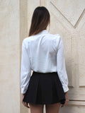 Camicia bianca con Rouches