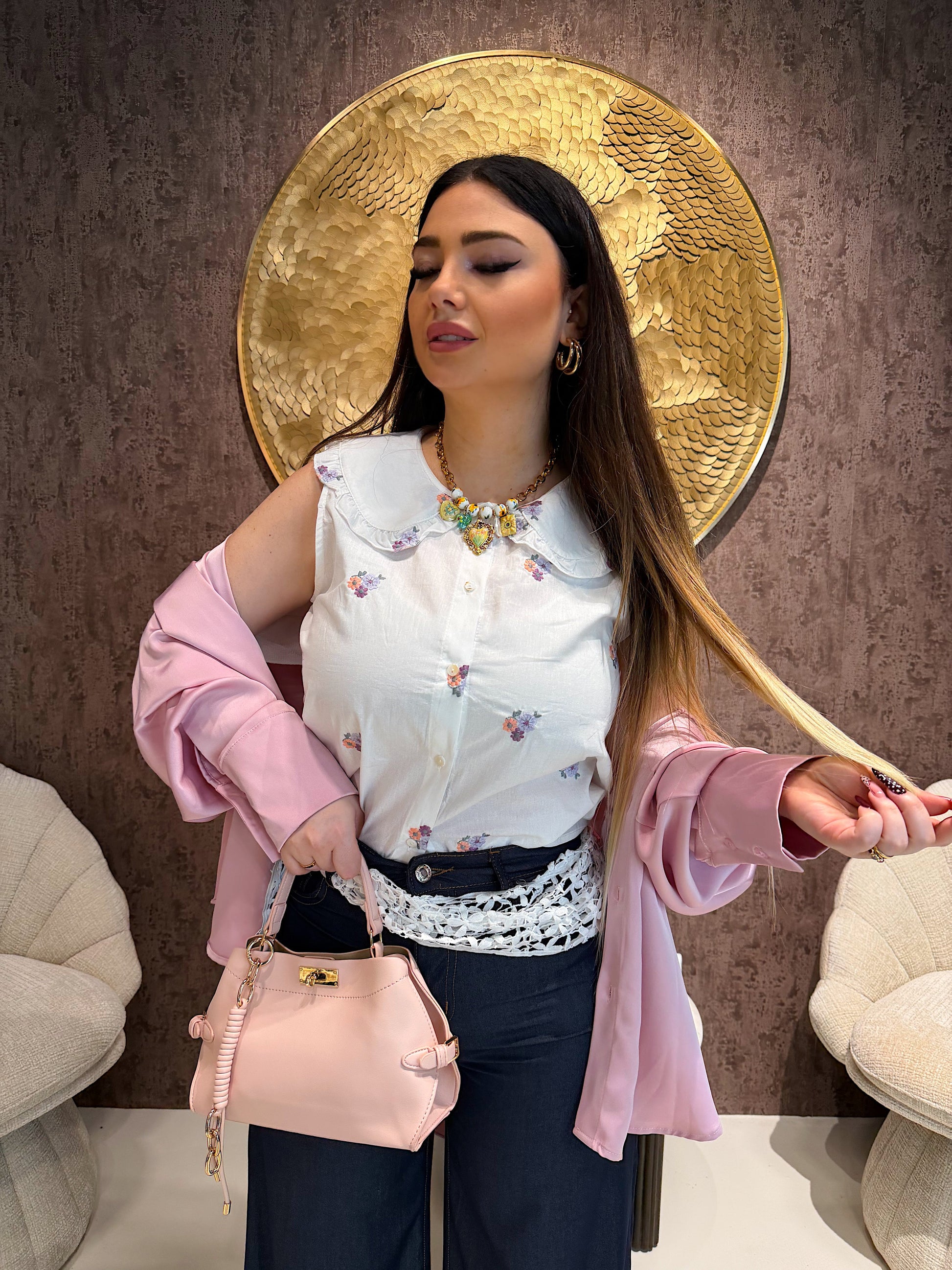 Blusa Sweet Collar Bloom