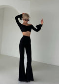 Due pezzi top e pantalone nero