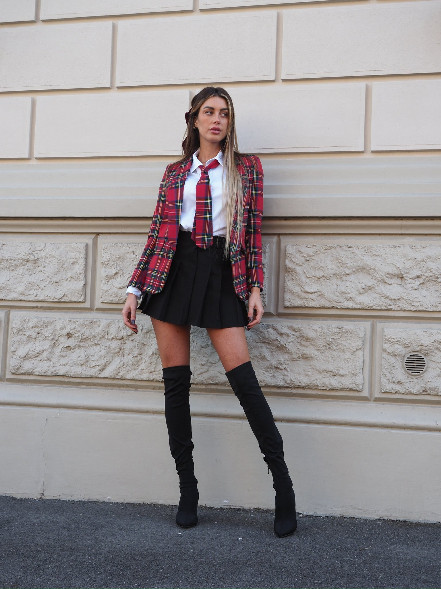 Completo scozzese chic