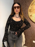Top in Pizzo con Dettaglio Bustier