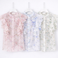 Camicia floreale in velo