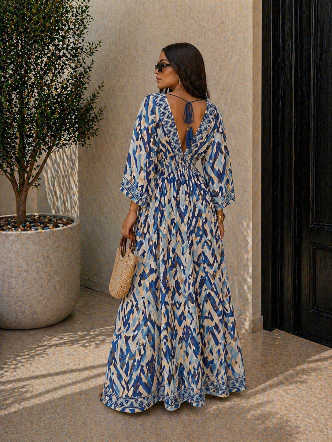 Abito Boho Chic Sahara in seta