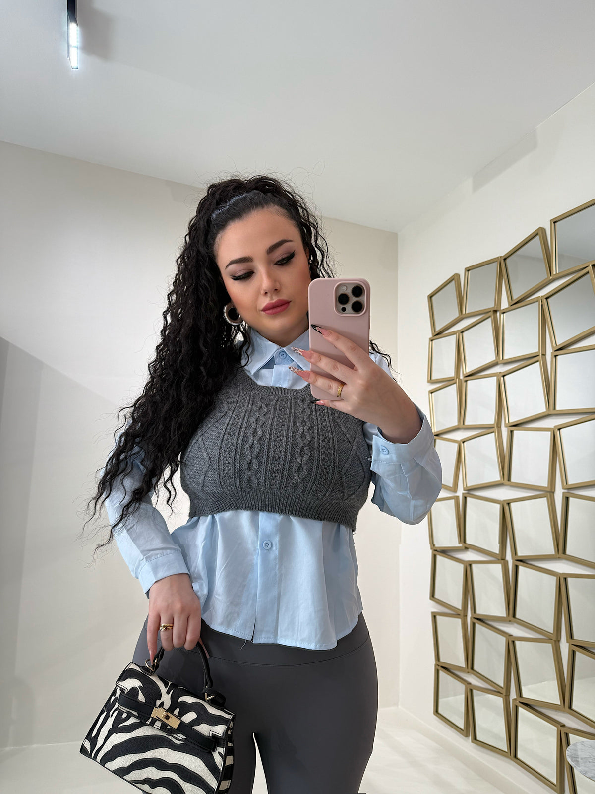 Camicetta con gilet