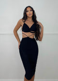 Completo top e loungette nero