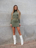 Abito in maglia menta