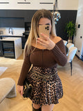 Maglione choco con zip