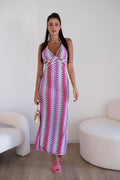Abito con sfumature rosa