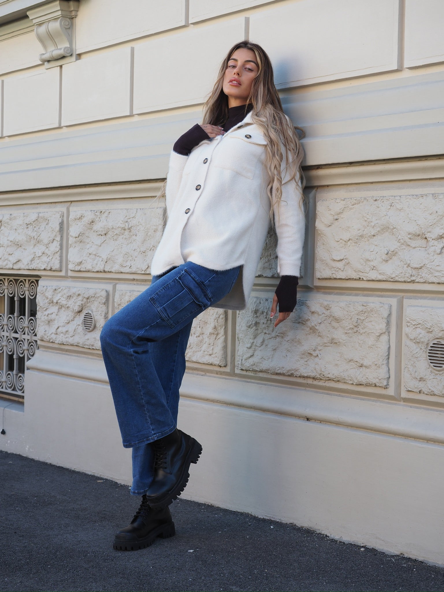 Giacca Teddy soft bianca