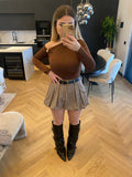 Body marrone dettaglio oro