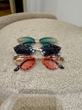 Occhiale cat con strass vari colori