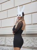 Abito nero maniche velate (White Rabbit)
