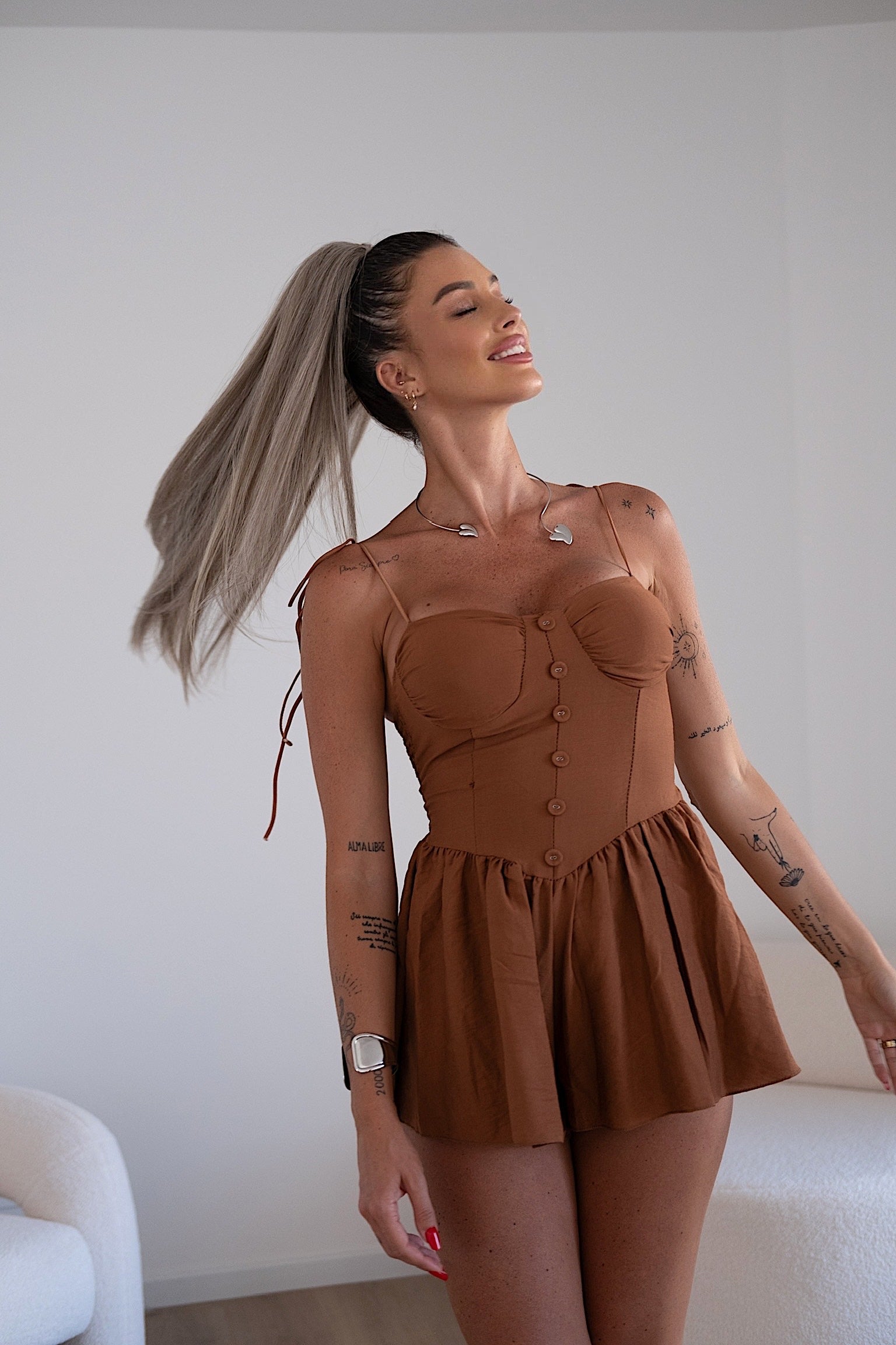 Coda liscia con Coulisse Baby Blonde