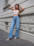 Bralette in pizzo bianca
