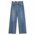 Jeans Button Chic Wide Leg