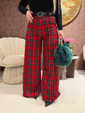 Pantalone scozzese gamba larga