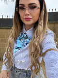 Camicia crop con fiocchi