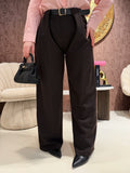 Pantalone choco con cintura