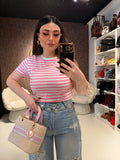 Maglia a righe con cuore
