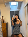 Mini dress gioiello schiena aperta