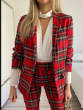 Completo giacca e pantalone scozzese