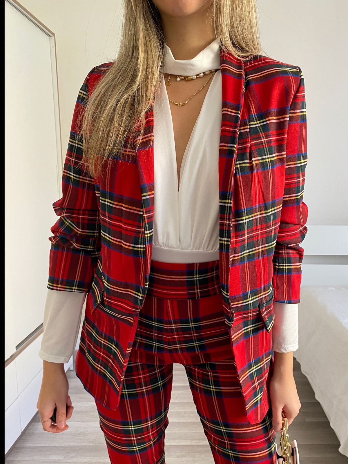 Completo giacca e pantalone scozzese