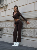Completo casual/elegant choco