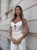 Body bianco in pizzo