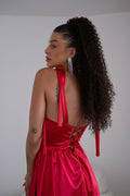 Coda #6 Riccio afro con coulisse castano naturale