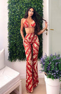 Bikini tre pezzi etnico con pantalone
