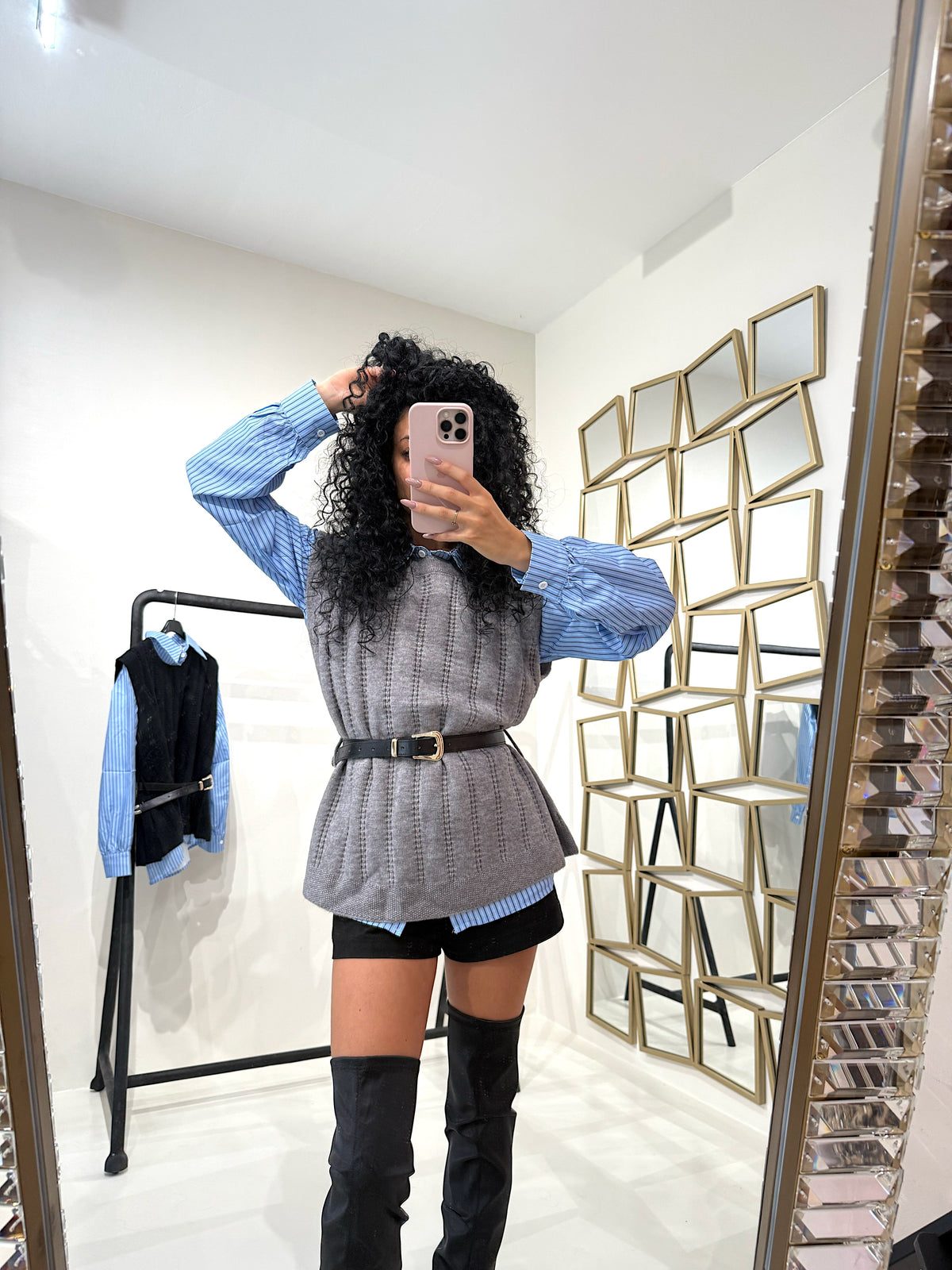Camicia con pull-over