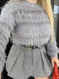 Maglione soft grigio con lurex