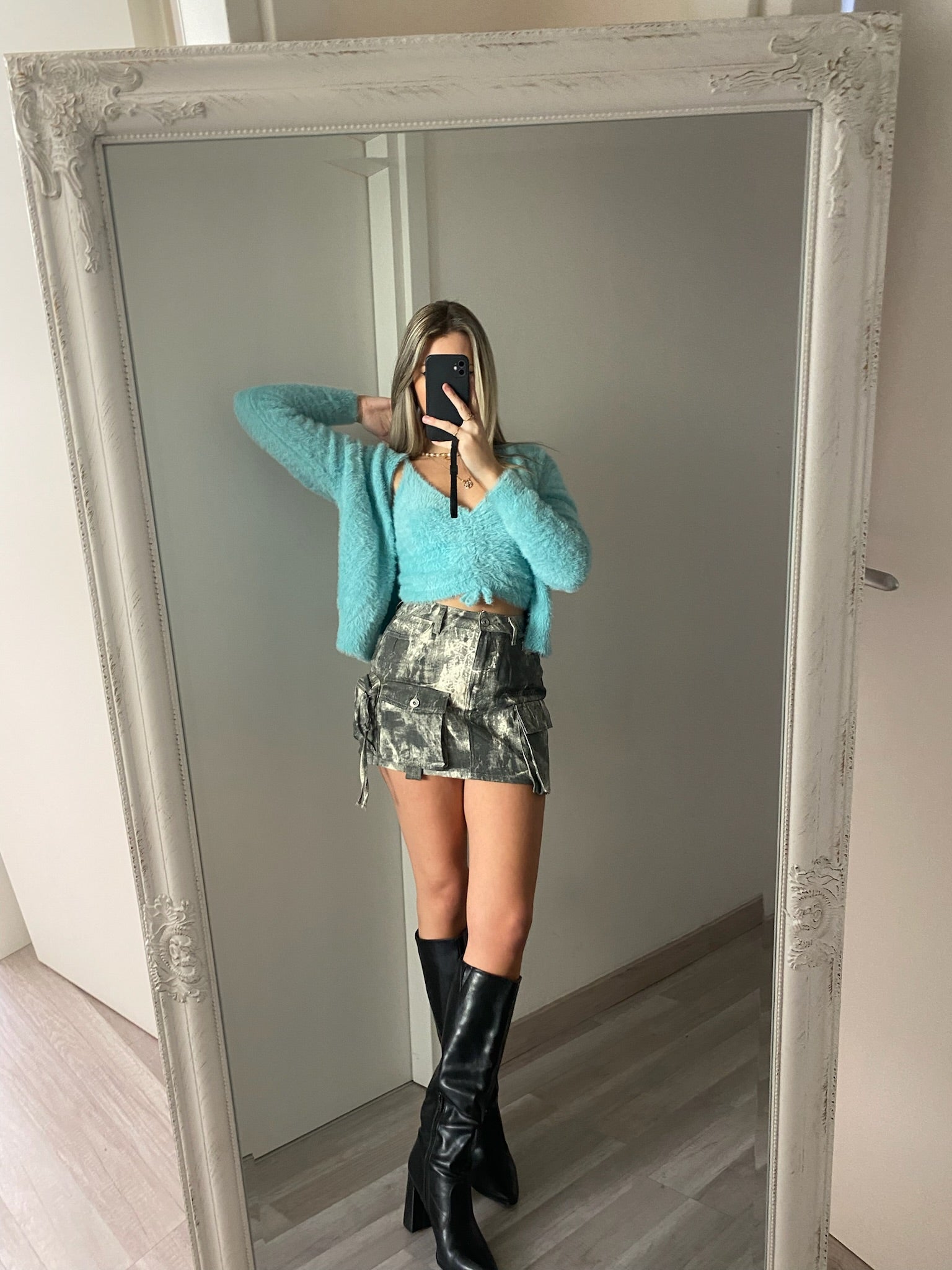 Due pezzi Cardigan e top