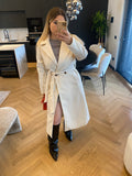 Cappotto lungo panna