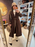 Cappotto con cinturina 2 colori