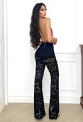 Completo giacca e pantalone in pizzo