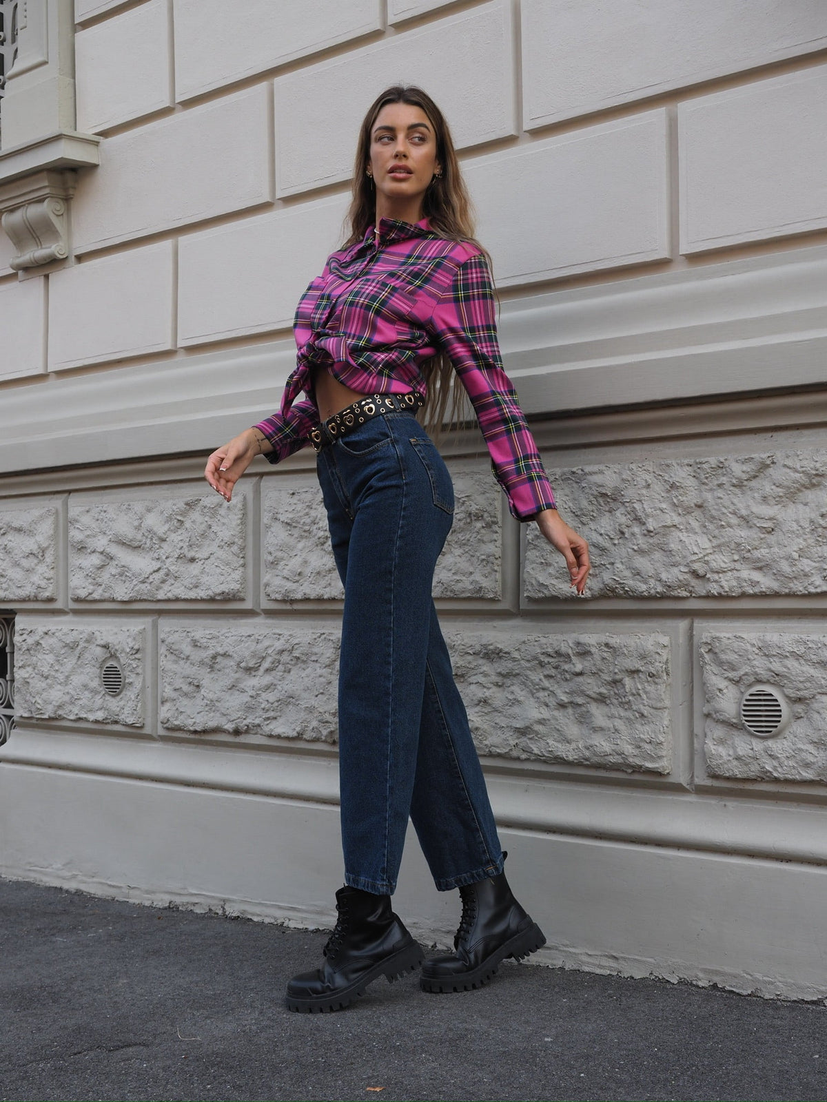 Jeans a zampa scuro