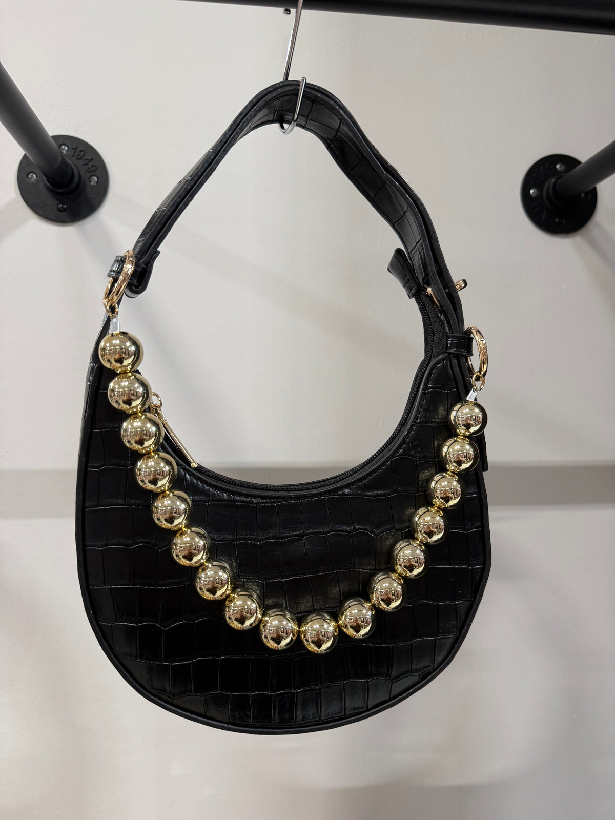 Borsa a mano con catena oro