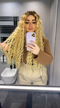 Clip Extension Riccia Biondo platino