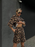 Due pezzi t-shirt e short animalier