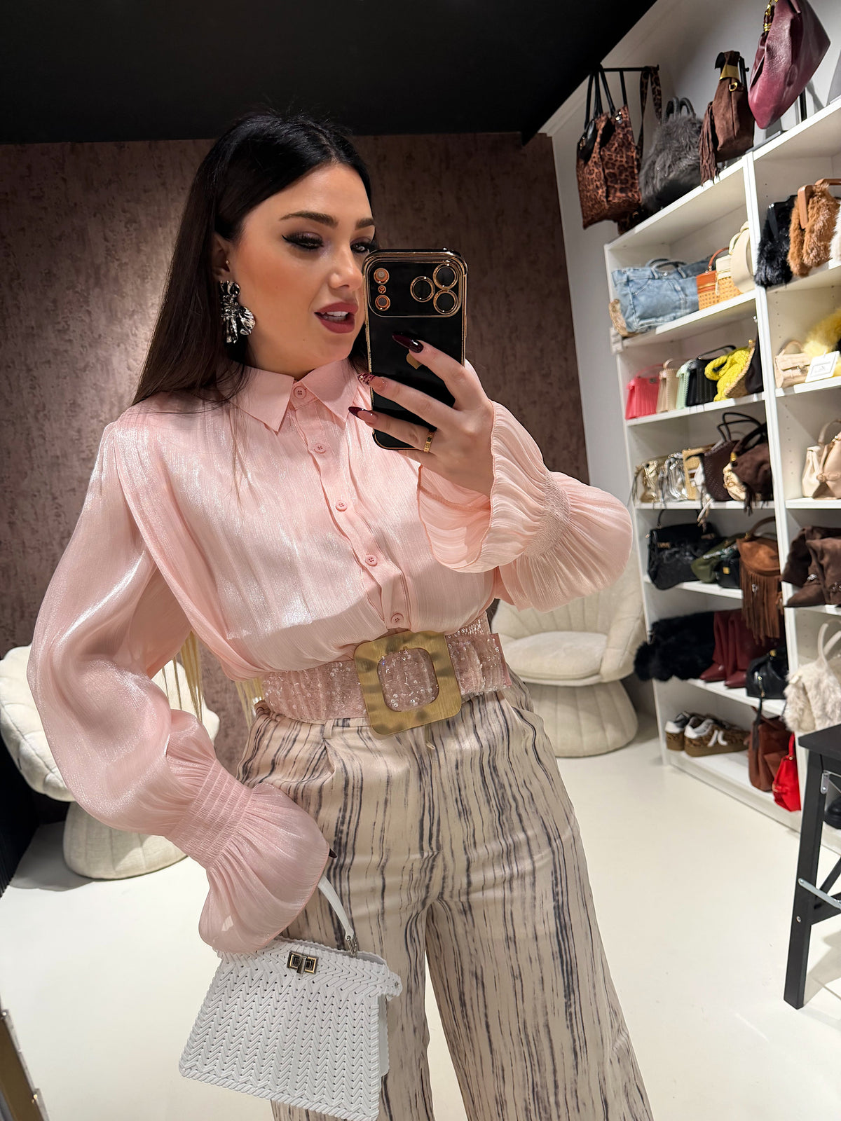 Camicia Satin Glow