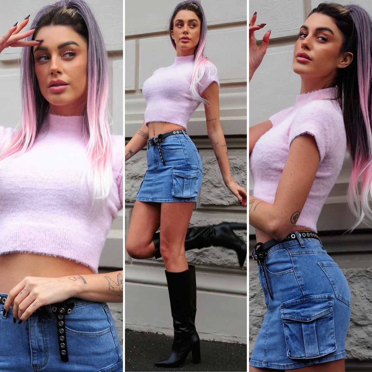 Maglia morbidissima rosa pastello